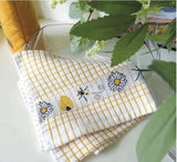 Honey Bees Jacquard Tea Towel