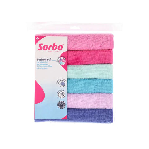Bubblegum Microfibre Cloths 6Pk