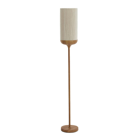 DANIA wood print natural+rope cream Floor Lamp