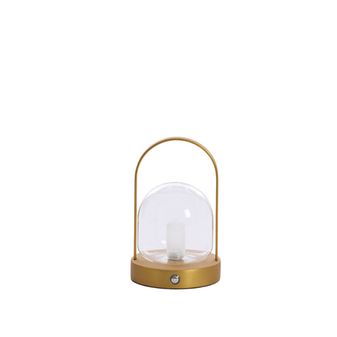 Table lamp LED YEREMI glass clear  antique bronze