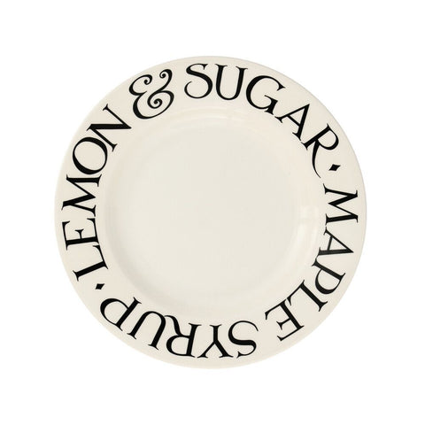 Black Toast Lemon & Sugar 8 1/2 Inch Plate 