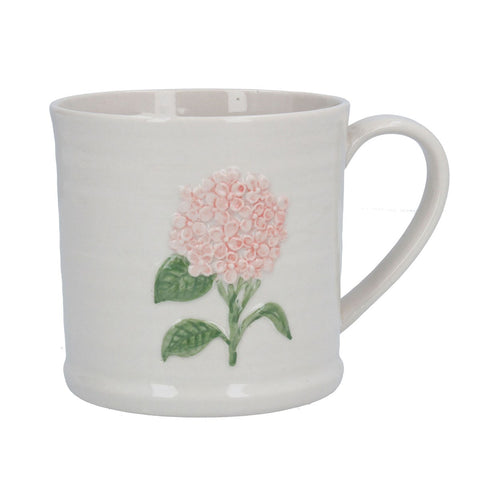 Pink Hydrangea Ceramic Mug