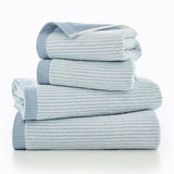 Willow Weave Stripe Bath Towel Blue