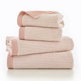Willow Weave Stripe Bath Sheet Pink