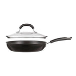 Total Non-Stick Hard Anodised Aluminium Skillet Pan with Lid