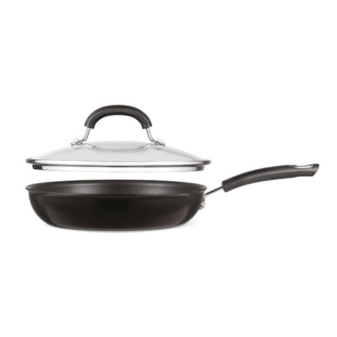 Total Non-Stick Hard Anodised Aluminium Skillet Pan with Lid