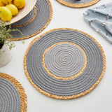 Coastal Birds Seagrass/Cotton Table Mats Set Of 2