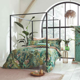 Floreana Double Duvet Cover Fig Leaf & Coral