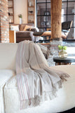 Essence Plaid Natural Throw