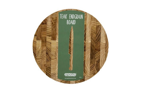 Teak End-grain 25cm Round Board