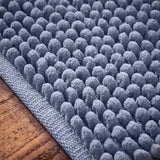Aspen Bobble Blue Bath Mat