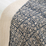 Provence Quilted Throw Nordic Blue