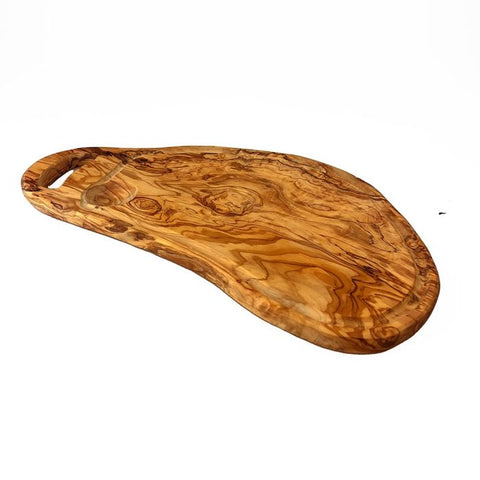 Olive Wood Handled Carving Board (with Grove) 47cm