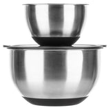 Luxe Set Of 2 Stainless Steel Mixing Bowls