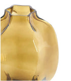 Falzes Amber Clear Glass Vase 23.5cm