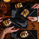 4 Mini Slate Cheese Board & Knives - Country Animals
