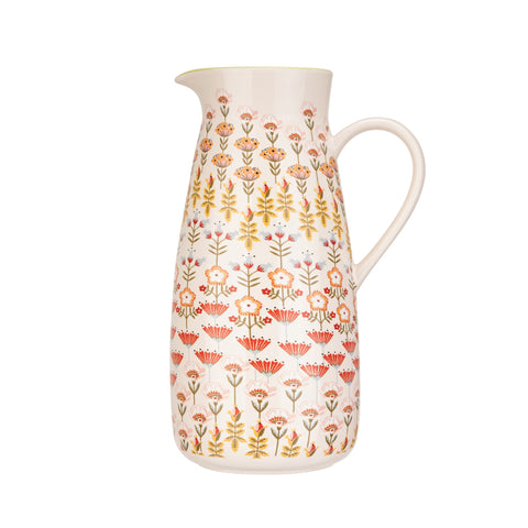 Painted Table Ceramic Pitcher Jug 1.7L