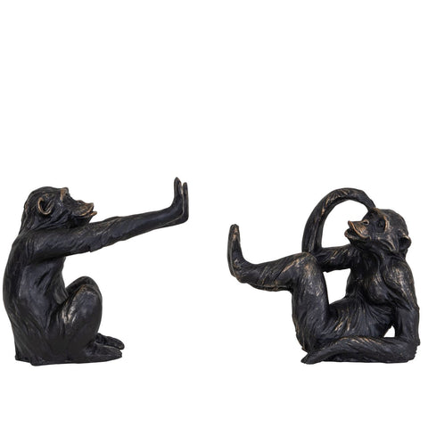 Orangutan Set of 2 Sculptures