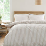 Ashford Stripe Natural King Duvet Cover Set