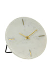 Cream Marble Mantle Clock