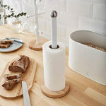 Nordic White Towel Pole/Kitchen Roll Holder
