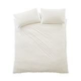 Seersucker Woven Stripe Natural Single Duvet Set