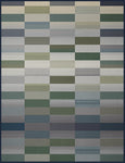 Cotton Rich Ombre Blocks Green Throw