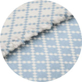 Textured Semi Plain Throw Blue