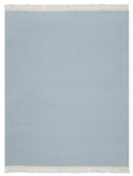 Textured Semi Plain Throw Blue