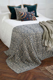 Provence Quilted Throw Nordic Blue