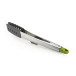 Elevate™ Grey Silicone Steel Tongs