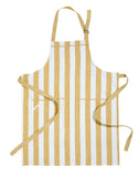 Wide Stripe Apron Honeydew
