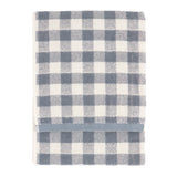 Barton Check Hand Towel Towel Denim Blue