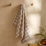 Barton Check Hand Towel Towel Natural