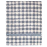 Barton Check Bath Towel Towel Denim Blue