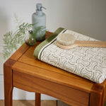 Yoko Bath Towel, Sage Green White