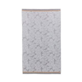 Zenda Bath Towel, White and Grey