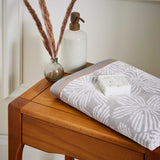 Zenda Hand Towel, White and Grey