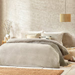 Boucle Double Duvet Set Greige