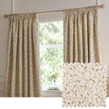Cervino Pencil Pleat Curtains Lichen 229x229cm