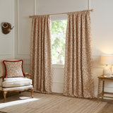 Cervino Pencil Pleat Curtains Rednut 229x229cm