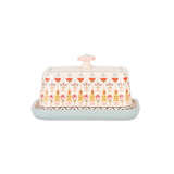Painted Table Butter Dish