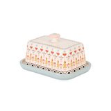 Painted Table Butter Dish