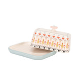 Painted Table Butter Dish