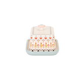 Painted Table Butter Dish