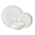 Cotton White 12 Piece Tableware Set