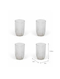 Northmoor Ribbed Tall Tumblers Set of 4 Glass