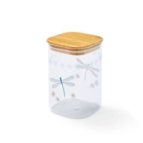 English Meadow Glass Storage Jar 1L