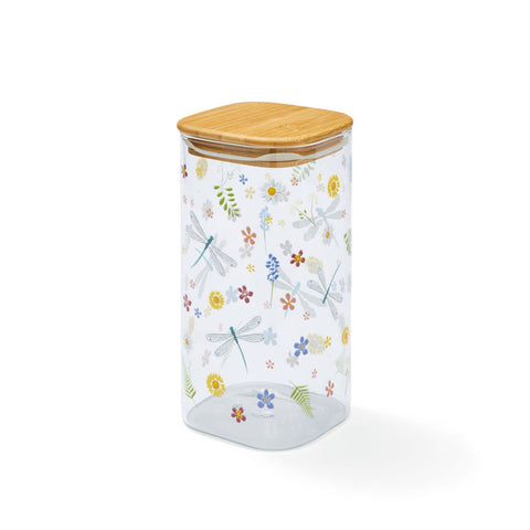 English Meadow Glass Storage Jar 1.5L