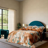 Foresta Double Duvet Cover Set Terracotta